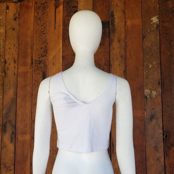 Vintage KnitWorksPaint Splatter & 3D Floral Crop Top - Picture 5 of 13